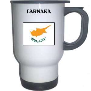  Cyprus   LARNAKA White Stainless Steel Mug Everything 