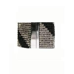   and Small Black and Silver Sequin Stud Bracelet Sophy Jewelry