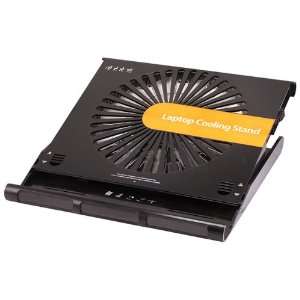  Laptop Cooling Stand w/ Built In 220mm Fan   Black 