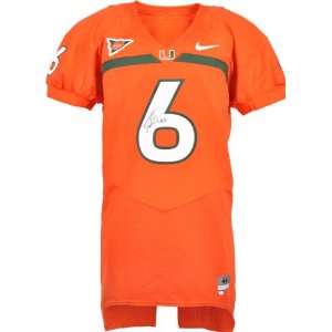 Lamar Miller Autographed Jersey  Details Miami Hurricanes, Game Used 