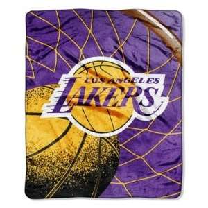  Los Angeles Lakers NBA 50 X 60 Royal Plush Raschel Throw 