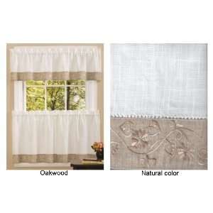 Oakwood Kitchen Curtain   Valance   COLOR : Natural:  Home 