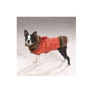  MEDIUM   RED   Pawsmopolitan Tweed Dog Jacket Kitchen 