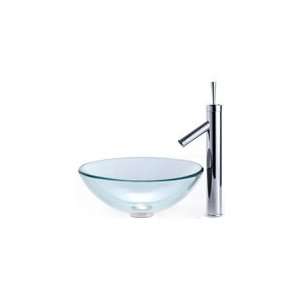  Kraus Clear Glass Vessel Sink 12mm and Bruno Faucet: Home 