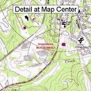  USGS Topographic Quadrangle Map   Greensboro, Georgia 