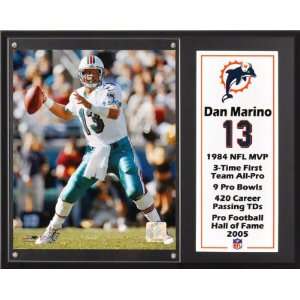  Dan Marino Sublimated 12x15 Plaque  Details Miami 
