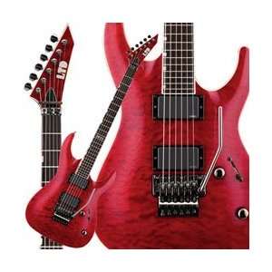  ESP LTD MH 350FR Electric Guitar See Thru Red Musical 