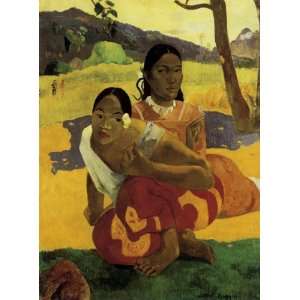 CANVAS When Will You Marry 1892 by Paul Gauguin 12 X 16 Image Size 