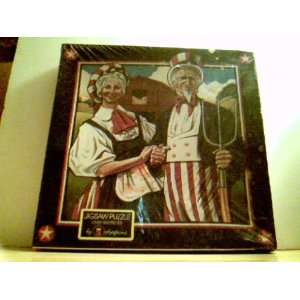  Uncle Sam & Aunt Sarah   Jigsaw Puzzle   Over 500 Pieces 