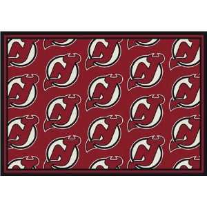  NHL Team Repeat Rug   New Jersey Devils: Sports & Outdoors