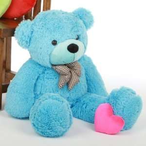   Huggable, Giant Teddy Sky Blue stuffed Plush teddy Bear: Toys & Games