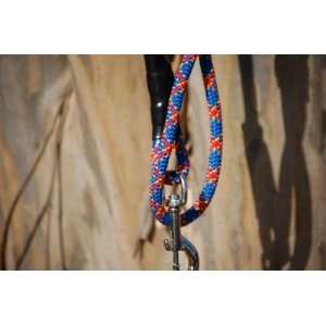  Recycled Climbing Rope Leash, 4 Feet Long, Assorted Colors 