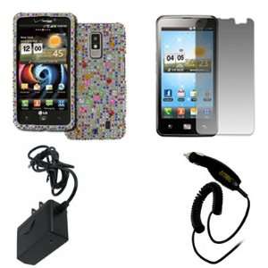   Multi Colors) + Screen Protector + Car Charger + Wall Charger [EMPIRE