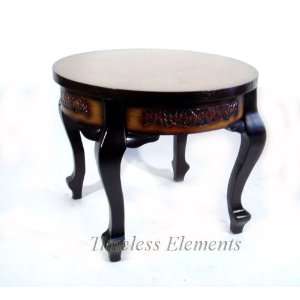  Wood Round Coffee End Side Deco Food Table Furniture: Home 