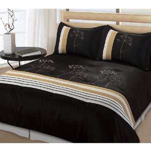 Piece King Size Black Comforter Set 