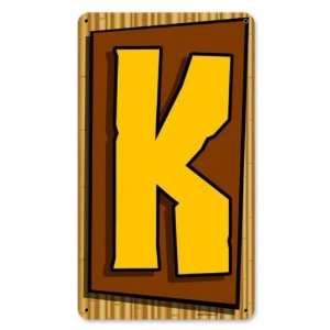 Tiki Letter K Miscellaneous Metal Sign   Victory Vintage Signs  