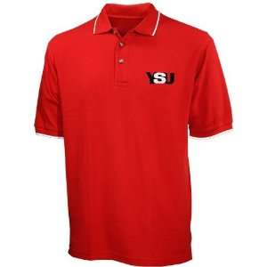  NCAA Youngstown State Penguins Red Tournament Polo: Sports 