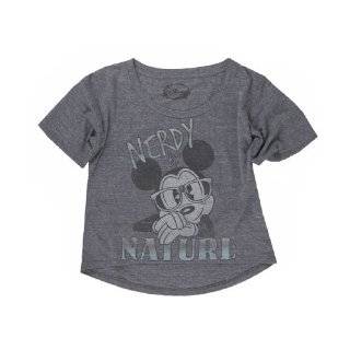 Disney Mickey Nerdy By Nature Crop Tee Shirt