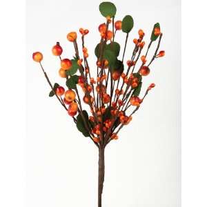   Wired Fall Orange Berry Boxwood Leaf Bush Arts, Crafts & Sewing