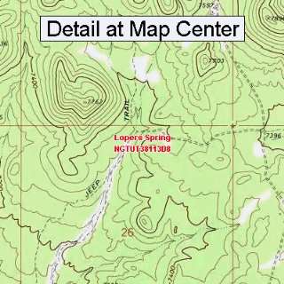   Topographic Quadrangle Map   Lopers Spring, Utah (Folded/Waterproof