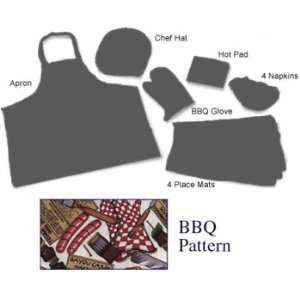  BBQ Chef Set (BBQ Pattern)