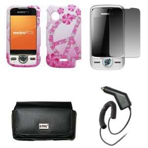   Snap On Cover Case + Screen Protector + Car Charger (CLA) for MetroPCS