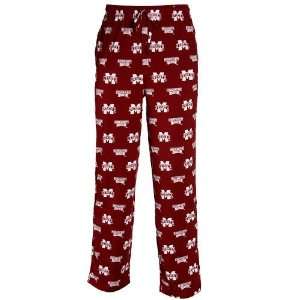   Mississippi State Bulldogs Maroon T2 Pajama Pants: Sports & Outdoors