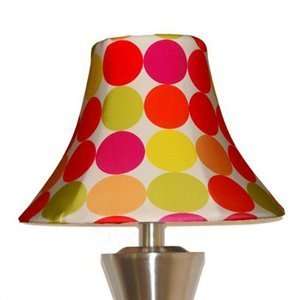   Org/Pk Polka Large Cone Lamp Slipcover Lamp Shade: Home Improvement