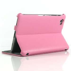  ZuGadgets Pink Leather Stand Case for Galaxy Tab GT P6800 