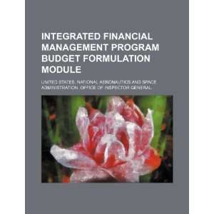  Integrated financial management program budget formulation 