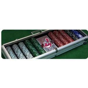 Cleveland Indians 500 Piece Poker Game Set:  Sports 