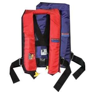   Comfort Max Manual Inflatable PFD with ORC Safety Harness   Navy Blue
