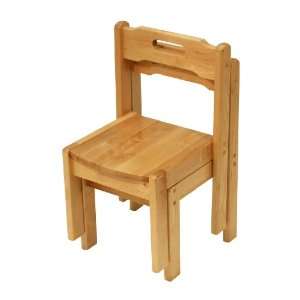  A+ ChildSupply Birch Stackable Chair 12H Toys & Games