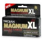 Trojan Magnum XL Extra Large Latex Condoms, Lubricated, 12 Count Boxes 