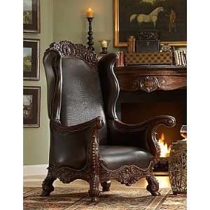  Ambella Home Croc Wing Chair   Leather 05507 21010 700 003 