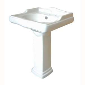  Princeton Brass PVPB4258 pedestal basin sink with 8 inch center 