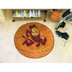   NCAA Arizona State Sundevils Chromo Jet Printed Basketball Rug: Home
