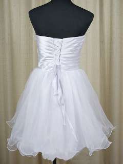 Short skirt wedding dress Evening dress bridesmaids/dress custom made 
