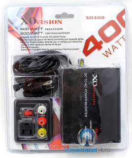   400W 12 VOLT DC 110 AC POWER INVERTER WITH VIDEO GAME PORT  