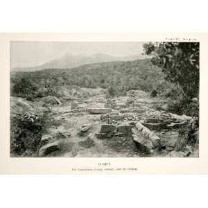  1889 Print Excavation Pythion Island Icaria Greece Rock 