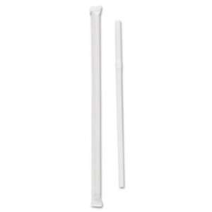  Wrapped Jumbo Flexible Straws, Polypropylene, 7 5/8 Long 