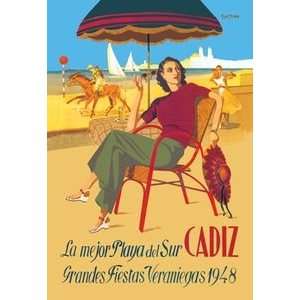  Cadiz, la Mejor Playa del Sur   Paper Poster (18.75 x 28.5 