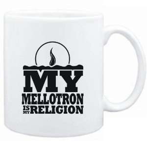  Mug White  my Mellotron is my religion Instruments 