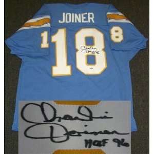 Autographed Charlie Joiner Jersey   HOF96 Sports 