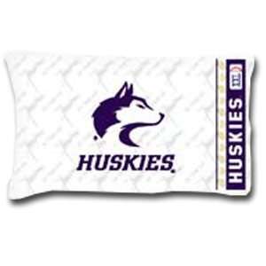  2 NCAA Washington Huskies Logo Pillowcases: Sports 