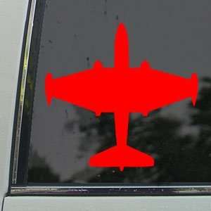  B 57 Canberra Martin Bomber Red Decal Window Red Sticker 