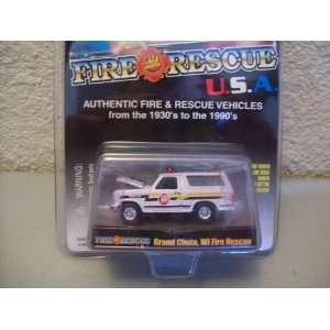 : Racing Champions Fire & Rescue 1980 Ford Bronco Grand Chute WI Fire 