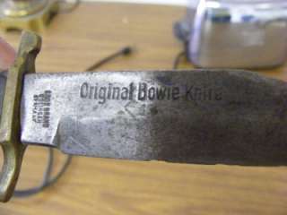 ANTIQUE GERMAN KNIFE ORIGINAL BOWIE KNIFE EDGE BRAND SOLINGEN GERMANY 