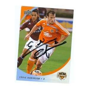   Robinson autographed Soccer trading Card (MLS Soccer) 