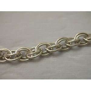  Designer bracelet 925 Sterling Silver double cable link 